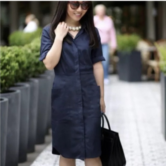 EUC Emerson Fry Utility Dress- dark gray, size 6. - Picture 1 of 10